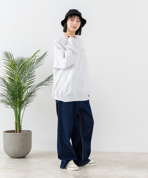 【セール】【BEN DAVIS/ベンデイビス】企業ロゴ風 ワンポイント刺繍 ワンポイント スウェット/ビッグシルエット（スウェット）｜BEN DAVIS（ベンデイビス）