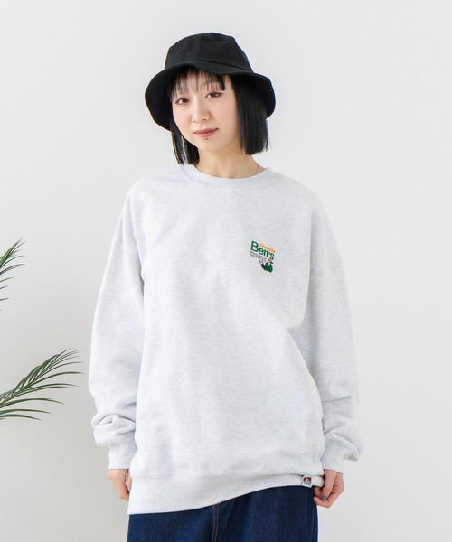 【セール】【BEN DAVIS/ベンデイビス】企業ロゴ風 ワンポイント刺繍 ワンポイント スウェット/ビッグシルエット（スウェット）｜BEN DAVIS（ベンデイビス）