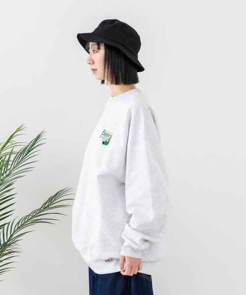 【セール】【BEN DAVIS/ベンデイビス】企業ロゴ風 ワンポイント刺繍 ワンポイント スウェット/ビッグシルエット（スウェット）｜BEN DAVIS（ベンデイビス）