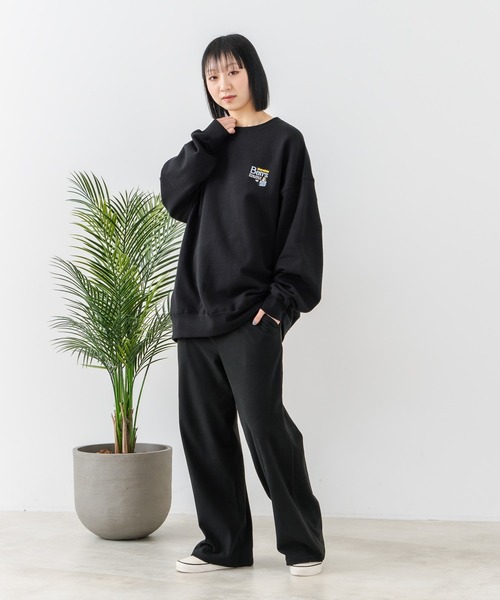 【セール】【BEN DAVIS/ベンデイビス】企業ロゴ風 ワンポイント刺繍 ワンポイント スウェット/ビッグシルエット（スウェット）｜BEN DAVIS（ベンデイビス）
