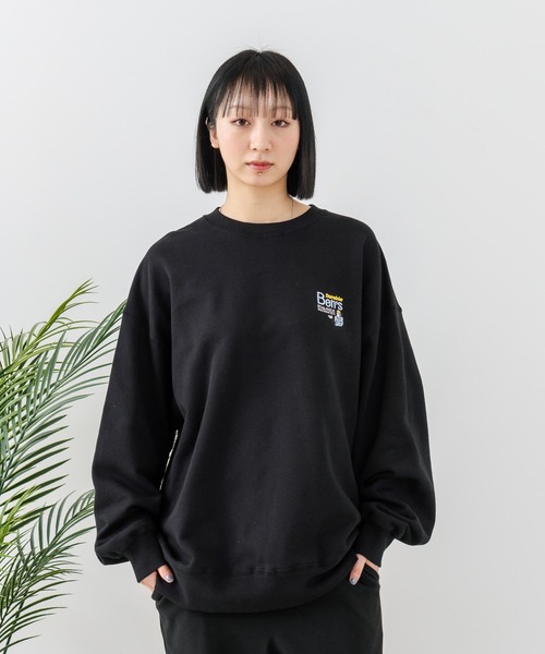 【セール】【BEN DAVIS/ベンデイビス】企業ロゴ風 ワンポイント刺繍 ワンポイント スウェット/ビッグシルエット（スウェット）｜BEN DAVIS（ベンデイビス）