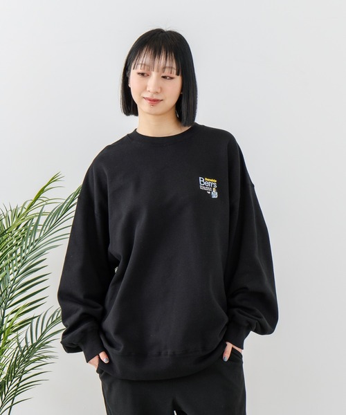 【セール】【BEN DAVIS/ベンデイビス】企業ロゴ風 ワンポイント刺繍 ワンポイント スウェット/ビッグシルエット（スウェット）｜BEN DAVIS（ベンデイビス）