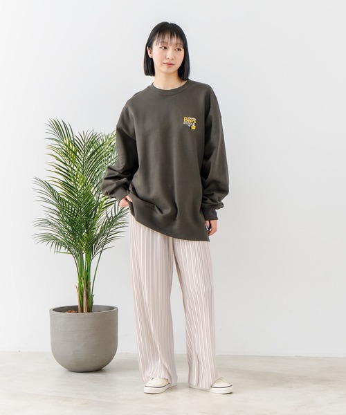 【セール】【BEN DAVIS/ベンデイビス】企業ロゴ風 ワンポイント刺繍 ワンポイント スウェット/ビッグシルエット（スウェット）｜BEN DAVIS（ベンデイビス）