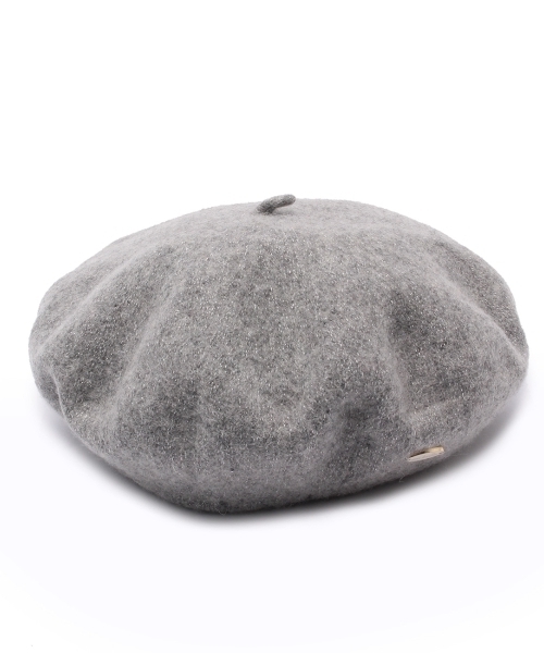 THE EMPORIUM（ジエンポリアム）の「ラメエポプレート付きベレー帽（ハンチング/ベレー帽・レディース・レッド/グレー/ブルー・00）」の2枚目の写真