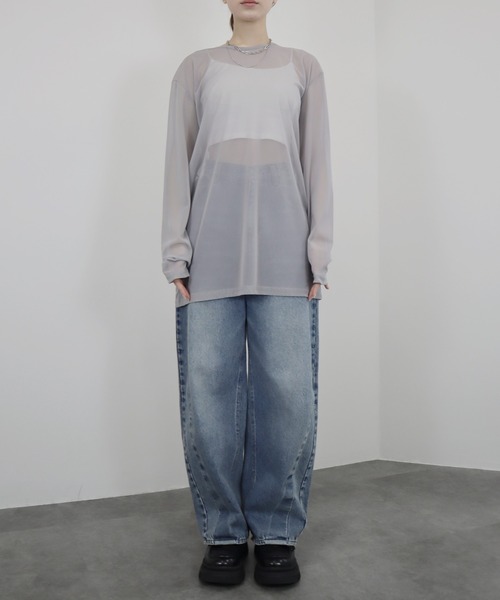 ZOZO限定】ニュアンスオーバーシアートップス／nuance color over