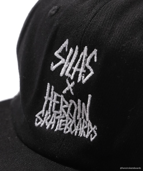 SILAS(サイラス)の「SILAS×HEROIN EMBROIDERY LOGO CAP(キャップ・メンズ・グリーン/カーキ/ブラック・ONE SIZE)」の5枚目の写真