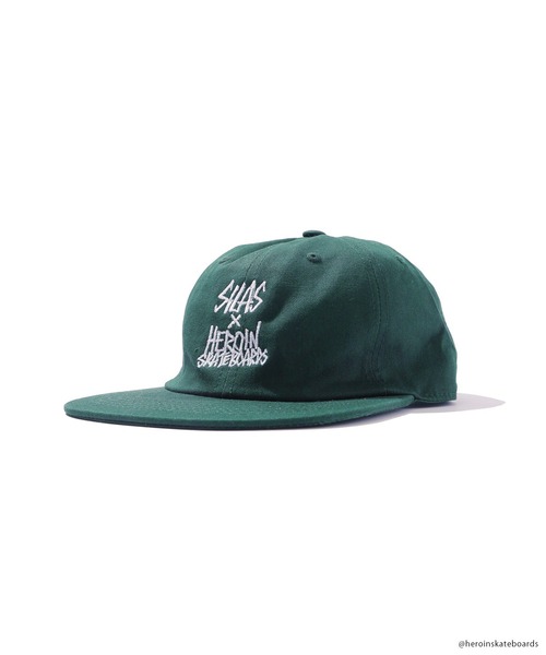 SILAS(サイラス)の「SILAS×HEROIN EMBROIDERY LOGO CAP(キャップ・メンズ・グリーン/カーキ/ブラック・ONE SIZE)」の9枚目の写真