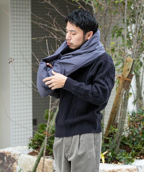 EKAL(エカル)の「『UR TECH』アランクルーネックニット(ニット/セーター・メンズ・グリーン/ブラック/ネイビー・LARGE/MEDIUM)」の16枚目の写真