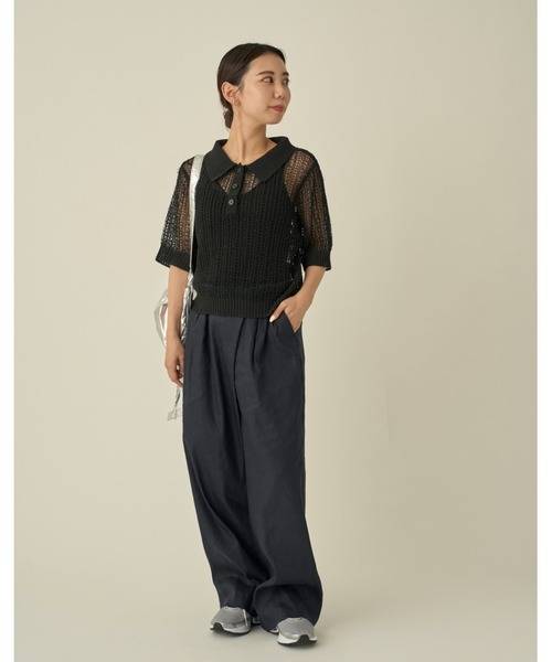 emmi（エミ）の「コードニットトップス（ニット/セーター・レディース・ライトベージュ/ブラック/ブラウン・FREE）」の13枚目の写真