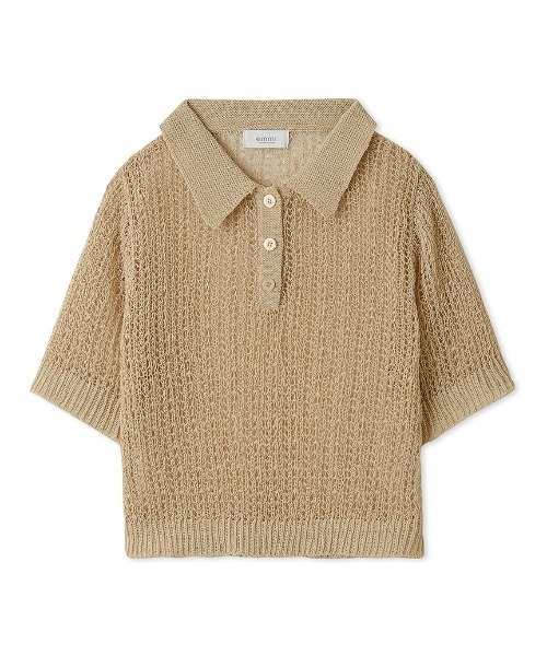 emmi（エミ）の「コードニットトップス（ニット/セーター・レディース・ライトベージュ/ブラック/ブラウン・FREE）」の18枚目の写真