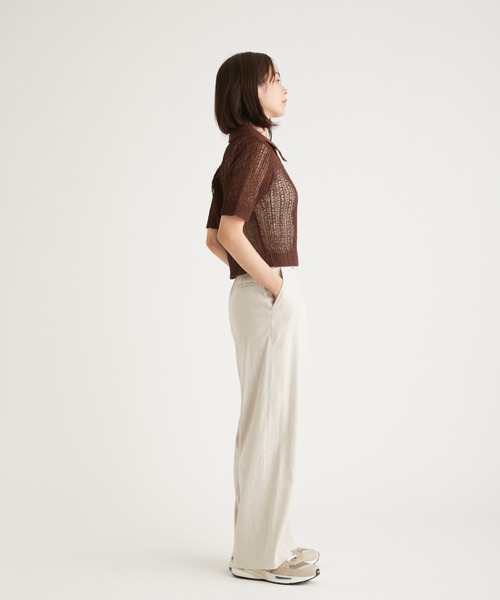 emmi（エミ）の「コードニットトップス（ニット/セーター・レディース・ライトベージュ/ブラック/ブラウン・FREE）」の9枚目の写真