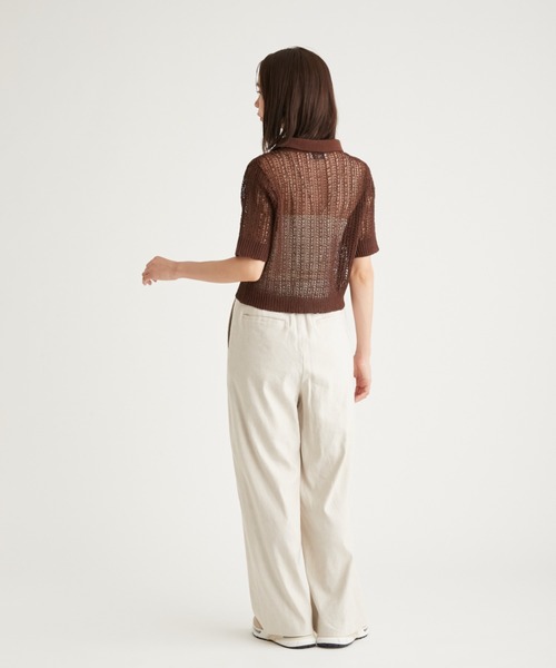 emmi（エミ）の「コードニットトップス（ニット/セーター・レディース・ライトベージュ/ブラック/ブラウン・FREE）」の10枚目の写真