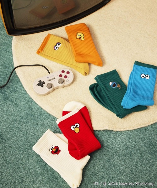 niko and...（ニコアンド）の「【SESAME STREET(セサミストリート)】コラボ 2Pセットソックス（ソックス/靴下・レディース・ブルー/イエロー/レッド・FREE）」の8枚目の写真