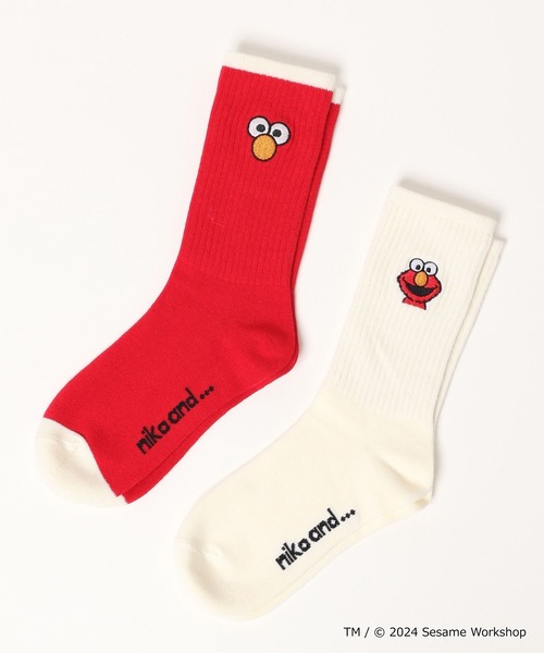 niko and...（ニコアンド）の「【SESAME STREET(セサミストリート)】コラボ 2Pセットソックス（ソックス/靴下・レディース・ブルー/イエロー/レッド・FREE）」の15枚目の写真