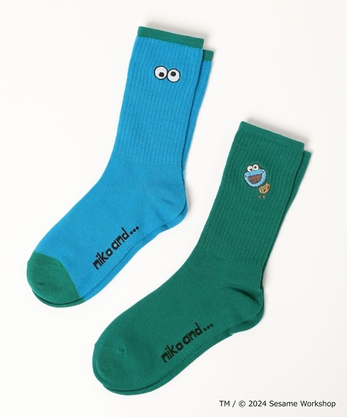 niko and...（ニコアンド）の「【SESAME STREET(セサミストリート)】コラボ 2Pセットソックス（ソックス/靴下・レディース・ブルー/イエロー/レッド・FREE）」の17枚目の写真