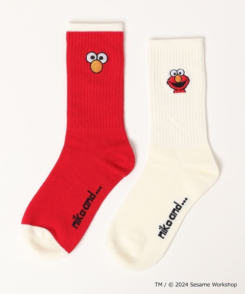 niko and...（ニコアンド）の「【SESAME STREET(セサミストリート)】コラボ 2Pセットソックス（ソックス/靴下・レディース・ブルー/イエロー/レッド・FREE）」の18枚目の写真