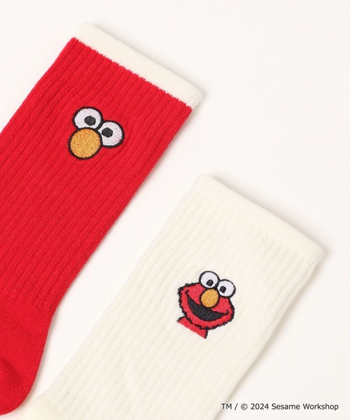 niko and...（ニコアンド）の「【SESAME STREET(セサミストリート)】コラボ 2Pセットソックス（ソックス/靴下・レディース・ブルー/イエロー/レッド・FREE）」の22枚目の写真
