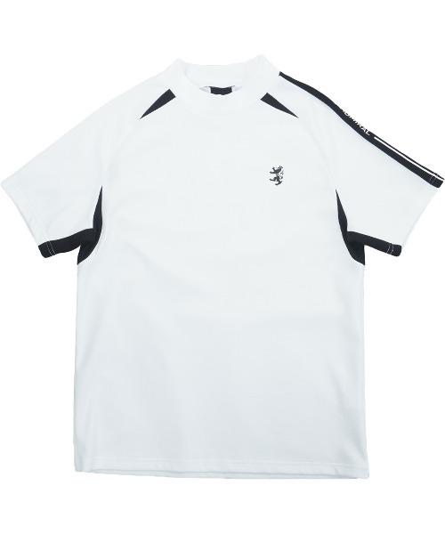 Admiral Golf（アドミラル　ゴルフ）の「CARAT ｱｽﾚﾃｨｯｸﾓｯｸﾈｯｸｼｬﾂ（その他トップス・メンズ・ブラック/ホワイト・LL/L/M）」の5枚目の写真