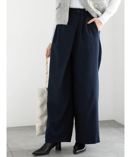 Te chichi（テチチ）の「アシメタックワイドパンツ（その他パンツ・レディース・ベージュ/ネイビー・F）」の3枚目の写真