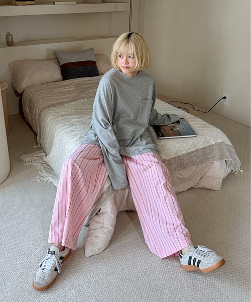 セール】ストライプパジャマパンツ（その他パンツ）｜PILIT