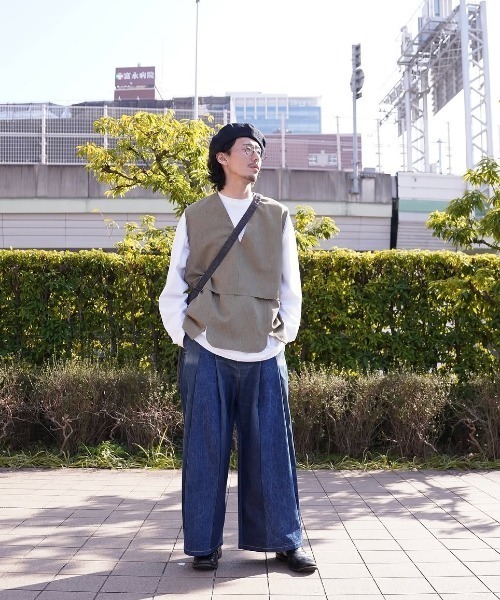 ohta（オータ）の「【ohta 】khaki vest（ベスト・メンズ・カーキ・1）」の7枚目の写真