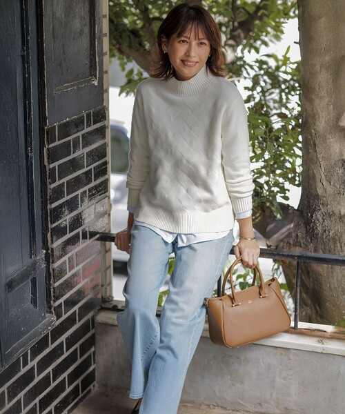 J.PRESS(ジェイプレス)の「【WEB限定・洗える】クラシックピンオックス シャツ(シャツ/ブラウス・レディース・ホワイト系/サックスブルー系/イエロー系・11/9)」の5枚目の写真