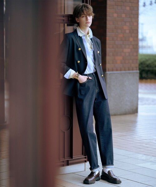 J.PRESS(ジェイプレス)の「【WEB限定・洗える】クラシックピンオックス シャツ(シャツ/ブラウス・レディース・ホワイト系/サックスブルー系/イエロー系・11/9)」の11枚目の写真