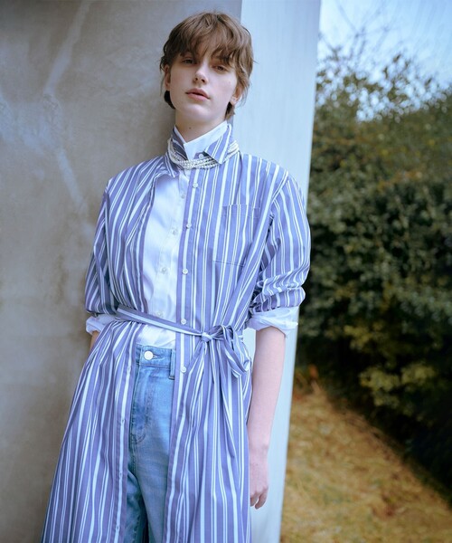J.PRESS(ジェイプレス)の「【WEB限定・洗える】クラシックピンオックス シャツ(シャツ/ブラウス・レディース・ホワイト系/サックスブルー系/イエロー系・11/9)」の12枚目の写真