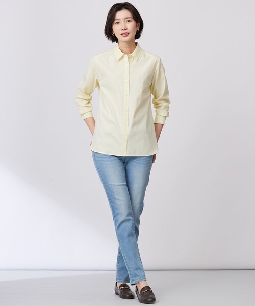 J.PRESS(ジェイプレス)の「【WEB限定・洗える】クラシックピンオックス シャツ(シャツ/ブラウス・レディース・ホワイト系/サックスブルー系/イエロー系・11/9)」の18枚目の写真