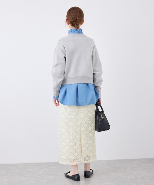 ROPE' PICNIC（ロペピクニック）の「フラワーチュールレースアイラインスカート（スカート・レディース・ライトグレー/ブラック/オフホワイト・36/38）」の20枚目の写真