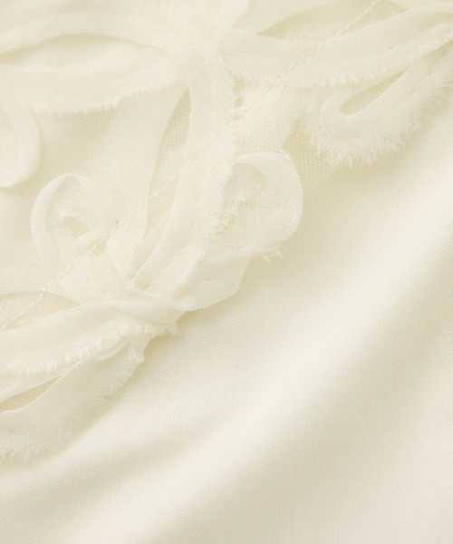 ROPE' PICNIC（ロペピクニック）の「フラワーチュールレースアイラインスカート（スカート・レディース・ライトグレー/ブラック/オフホワイト・36/38）」の4枚目の写真