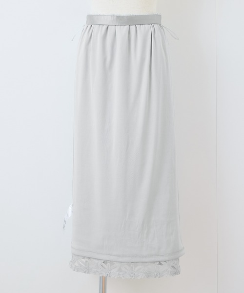 ROPE' PICNIC（ロペピクニック）の「フラワーチュールレースアイラインスカート（スカート・レディース・ライトグレー/ブラック/オフホワイト・36/38）」の15枚目の写真