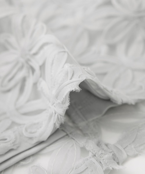 ROPE' PICNIC（ロペピクニック）の「フラワーチュールレースアイラインスカート（スカート・レディース・ライトグレー/ブラック/オフホワイト・36/38）」の6枚目の写真