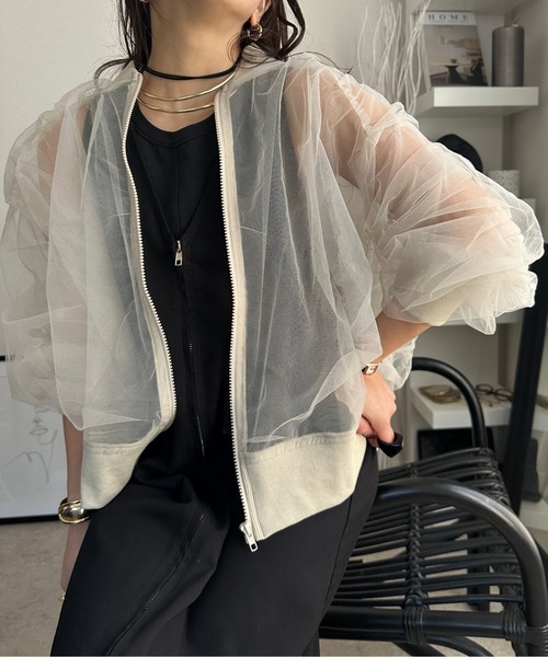 deux amour（ドゥーザムール）の「Wシアーブルゾン（ブルゾン・レディース・ベージュ/グレー/ブラック・FREE）」の22枚目の写真