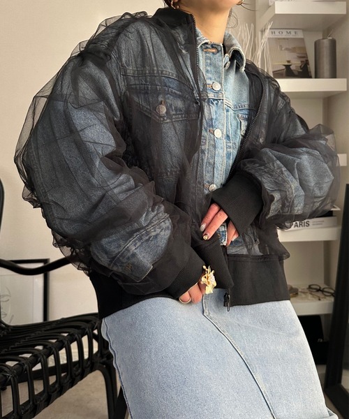 deux amour（ドゥーザムール）の「Wシアーブルゾン（ブルゾン・レディース・ベージュ/グレー/ブラック・FREE）」の13枚目の写真