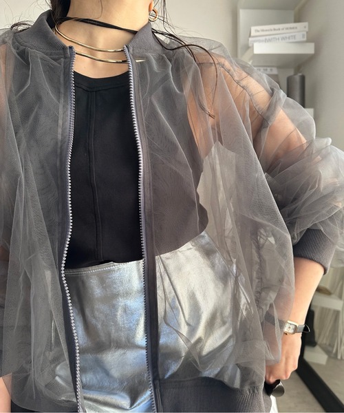 deux amour（ドゥーザムール）の「Wシアーブルゾン（ブルゾン・レディース・ベージュ/グレー/ブラック・FREE）」の16枚目の写真