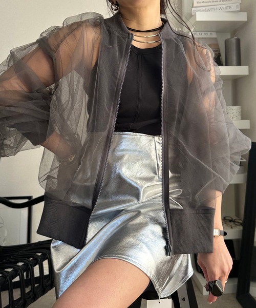 deux amour（ドゥーザムール）の「Wシアーブルゾン（ブルゾン・レディース・ベージュ/グレー/ブラック・FREE）」の17枚目の写真