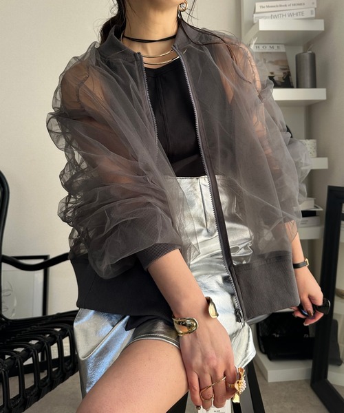 deux amour（ドゥーザムール）の「Wシアーブルゾン（ブルゾン・レディース・ベージュ/グレー/ブラック・FREE）」の18枚目の写真