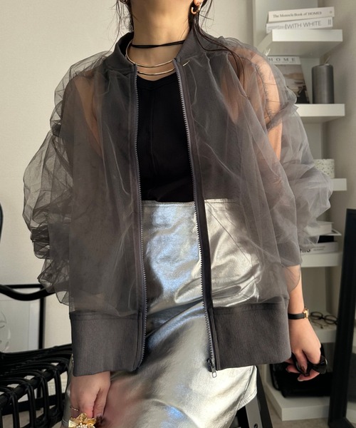 deux amour（ドゥーザムール）の「Wシアーブルゾン（ブルゾン・レディース・ベージュ/グレー/ブラック・FREE）」の20枚目の写真