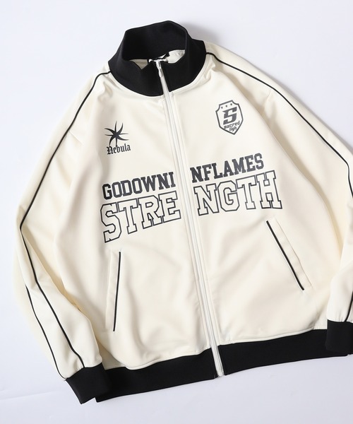 セール】Sideline printed track jacket / サイドライン