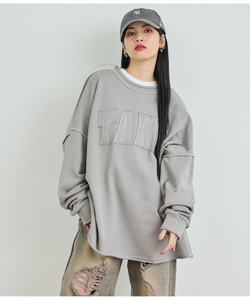 ANAP（アナップ）の「ロゴアウトシームトップス（Tシャツ/カットソー・レディース・ブラック/ホワイト/ピンク・FREE）」の14枚目の写真