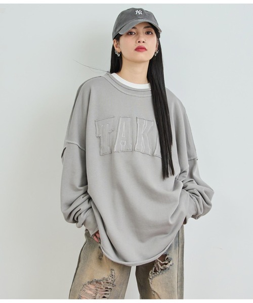 ANAP（アナップ）の「ロゴアウトシームトップス（Tシャツ/カットソー・レディース・ブラック/ホワイト/ピンク・FREE）」の15枚目の写真