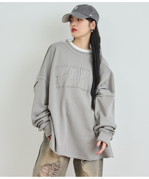 ANAP（アナップ）の「ロゴアウトシームトップス（Tシャツ/カットソー・レディース・ブラック/ホワイト/ピンク・FREE）」の16枚目の写真