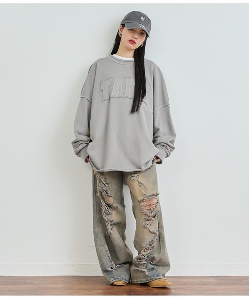 ANAP（アナップ）の「ロゴアウトシームトップス（Tシャツ/カットソー・レディース・ブラック/ホワイト/ピンク・FREE）」の18枚目の写真