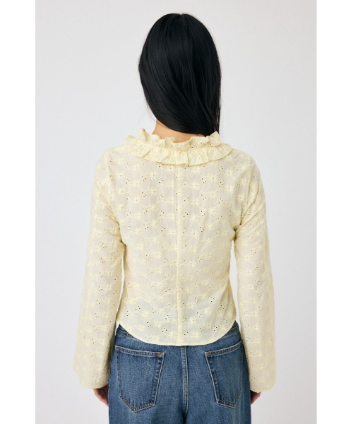 【新品未使用】マウジー　FRONT TIE EYELET シャツ セール】FRONT TIE EYELET シャツ（シャツ/ブラウス）｜MOUSSY