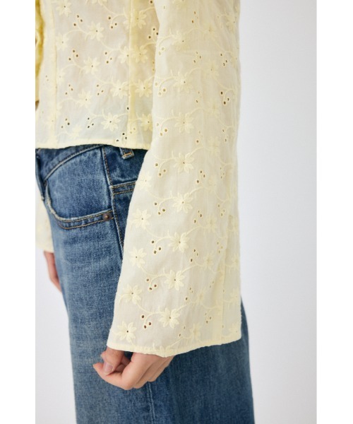 【新品未使用】マウジー　FRONT TIE EYELET シャツ MOUSSY | FRONT TIE EYELET シャツ (シャツ・ブラウス ) |SHEL