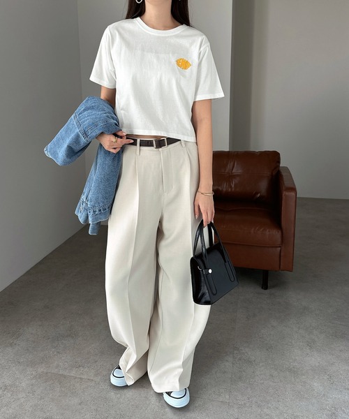 andme(アンドミー)の「フルーツロゴミニTシャツ(Tシャツ/カットソー・レディース・ホワイト系その他/ホワイト系その他2/ホワイト系その他3・M)」の13枚目の写真