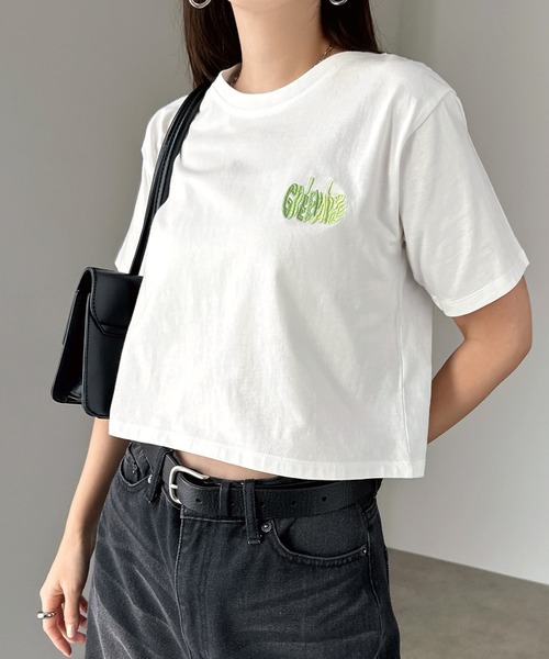 andme(アンドミー)の「フルーツロゴミニTシャツ(Tシャツ/カットソー・レディース・ホワイト系その他/ホワイト系その他2/ホワイト系その他3・M)」の7枚目の写真