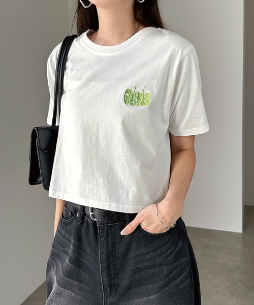 andme(アンドミー)の「フルーツロゴミニTシャツ(Tシャツ/カットソー・レディース・ホワイト系その他/ホワイト系その他2/ホワイト系その他3・M)」の6枚目の写真