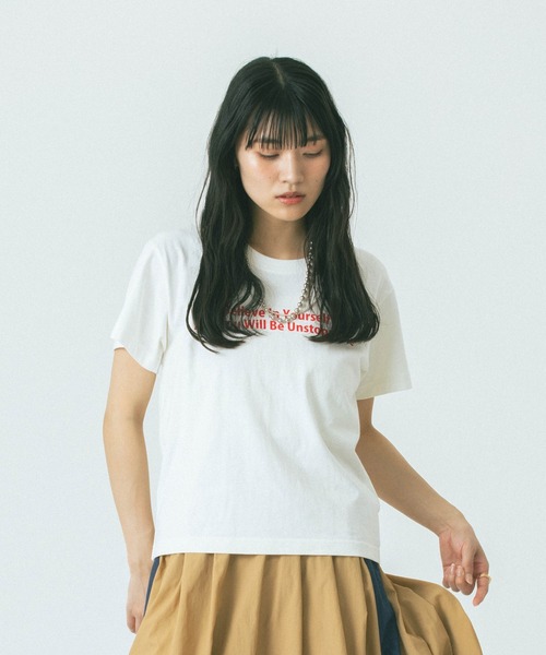 ROSE BUD(ローズバッド)の「【WEB・一部店舗限定】PRINT S/S TEE(Tシャツ/カットソー・レディース・ブラック/ホワイト/グレー・ONE SIZE)」の19枚目の写真